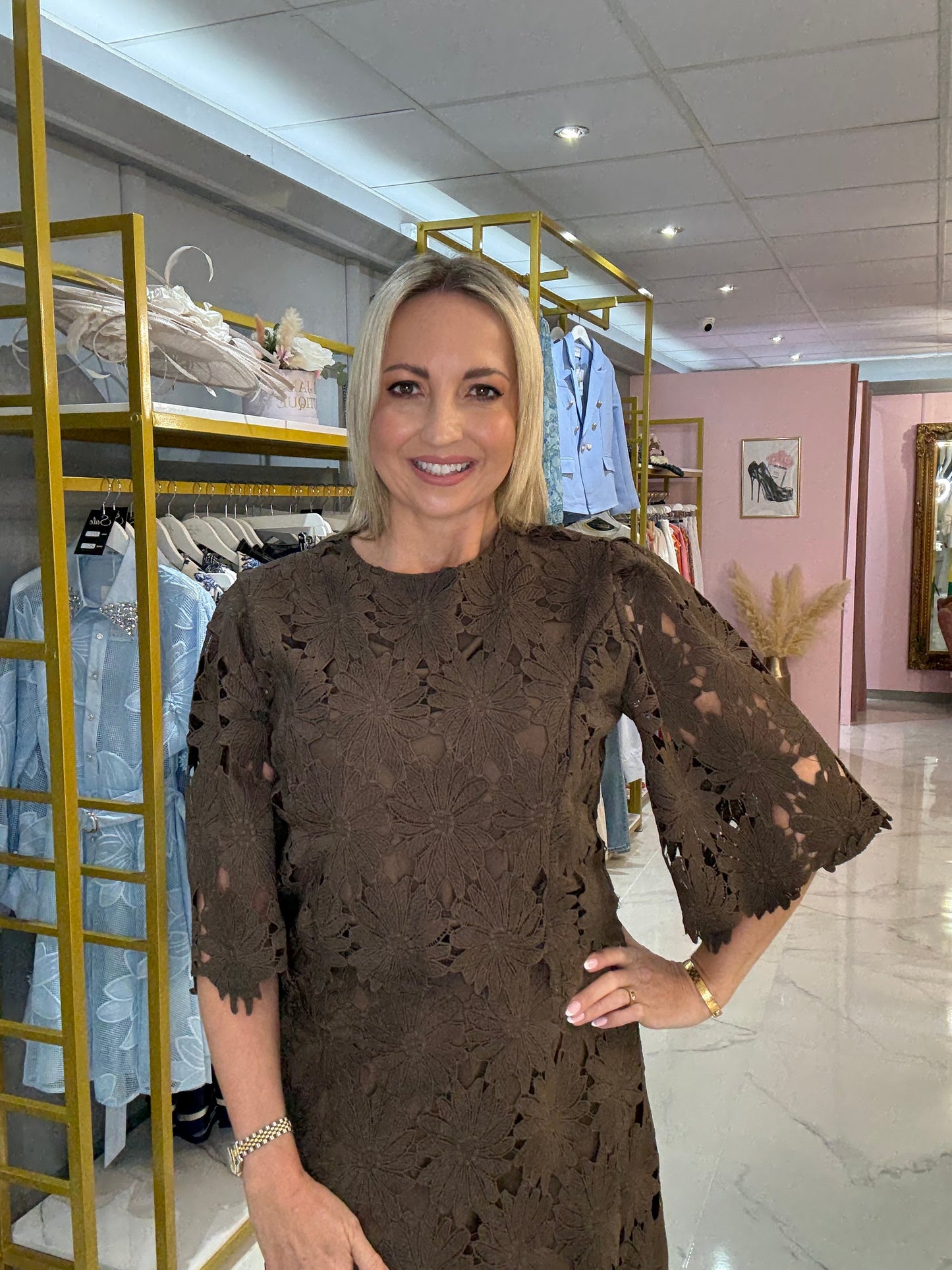 Cutwork Lace Skirt Co-Ord