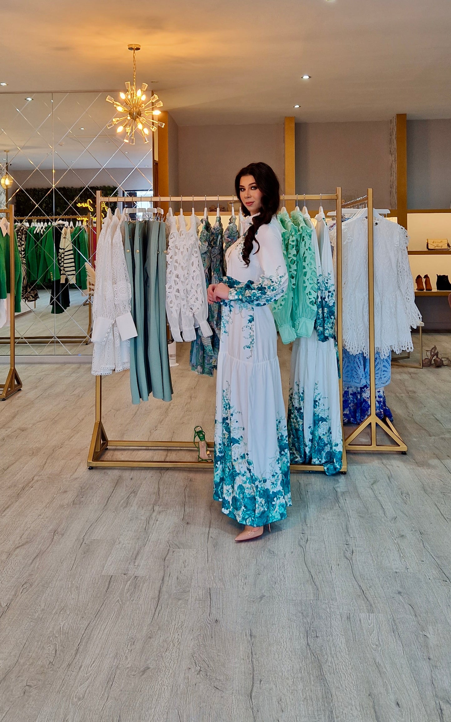 Floral Maxi Shirt Dress